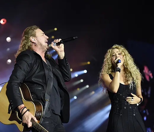 Antes de su llegada a la Argentina, Man tuvo la sorpresa de compartir escenario con Shakira.